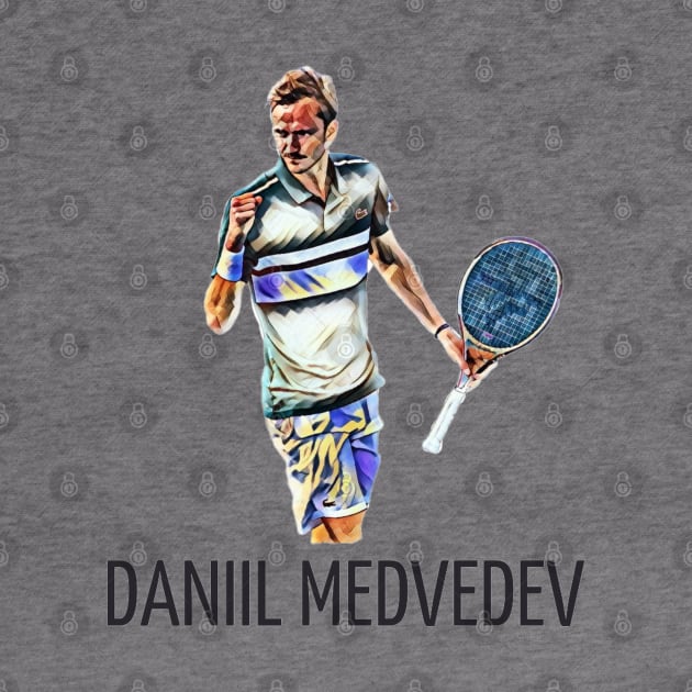 Daniil Medvedev by BorodinaAlen